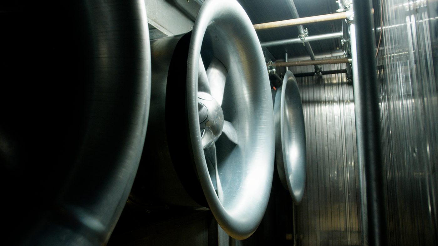 Novenco Marine ZerAx Centrifugal 10000m3h engine room
