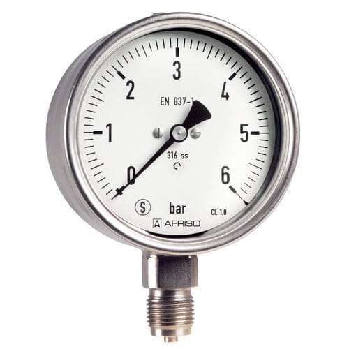 AFRISO Bourdon tube safety pressure gauges RF63SiGly | 85422802