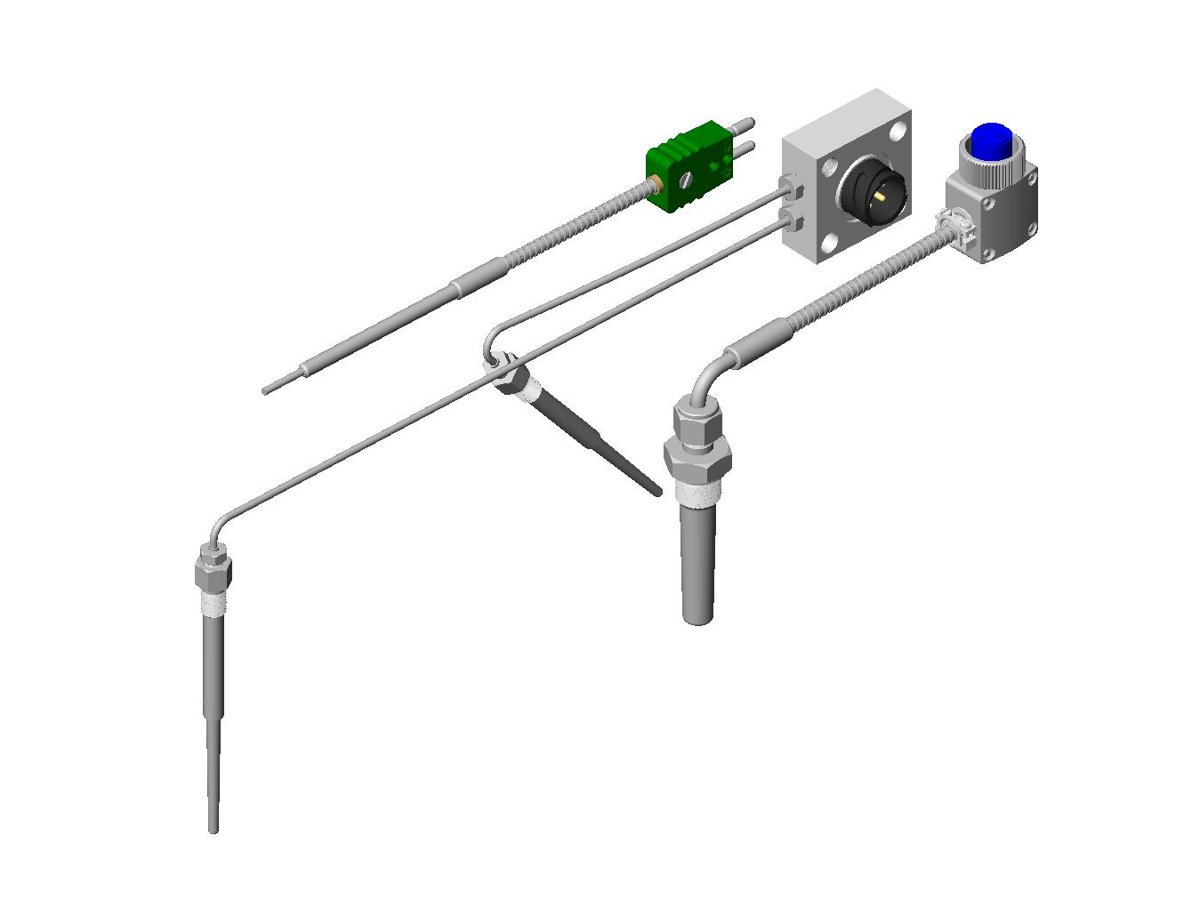 Pentronic Thermocouples and thermowells as listed under Product description