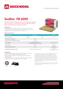 Rockwool Class A-60 Aluminium Bulkhead with 'SeaRox FB 6050' or 'SeaRox FM 6050'
