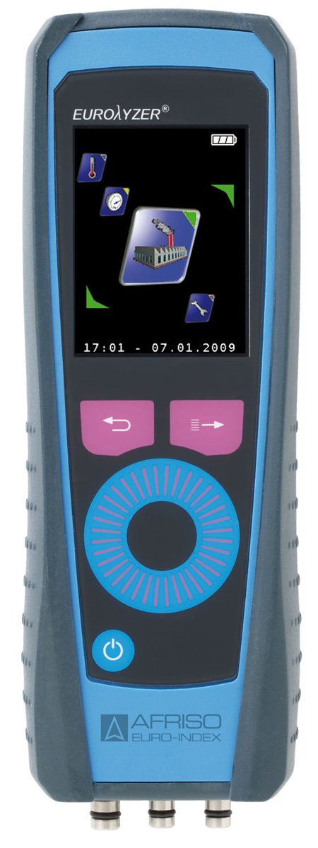 AFRISO Flue gas analyser EUROLYZER® S1 set Pro O2, CO/H2+, draft, pressure | 57100141