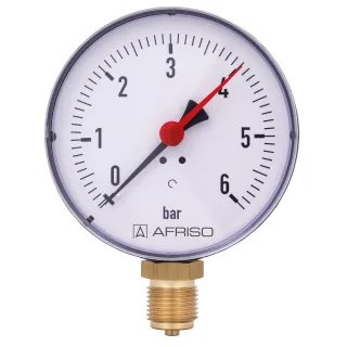 AFRISO Bourdon tube pressure gauge RF100 rad | 63601