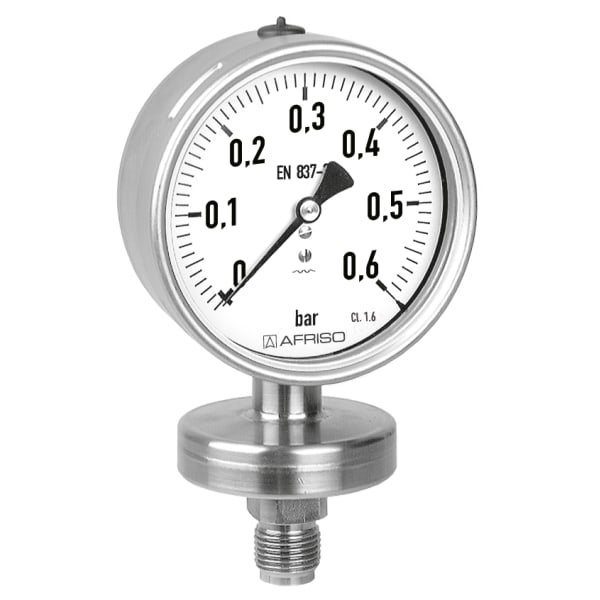 AFRISO Stainless steel diaphragm pressure gauges PF100FLO | 88906402