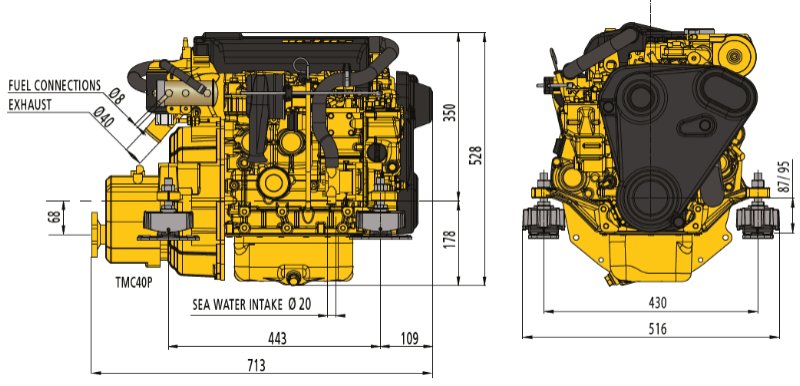 VETUS Mitsubishi M3.28 SOLAS
