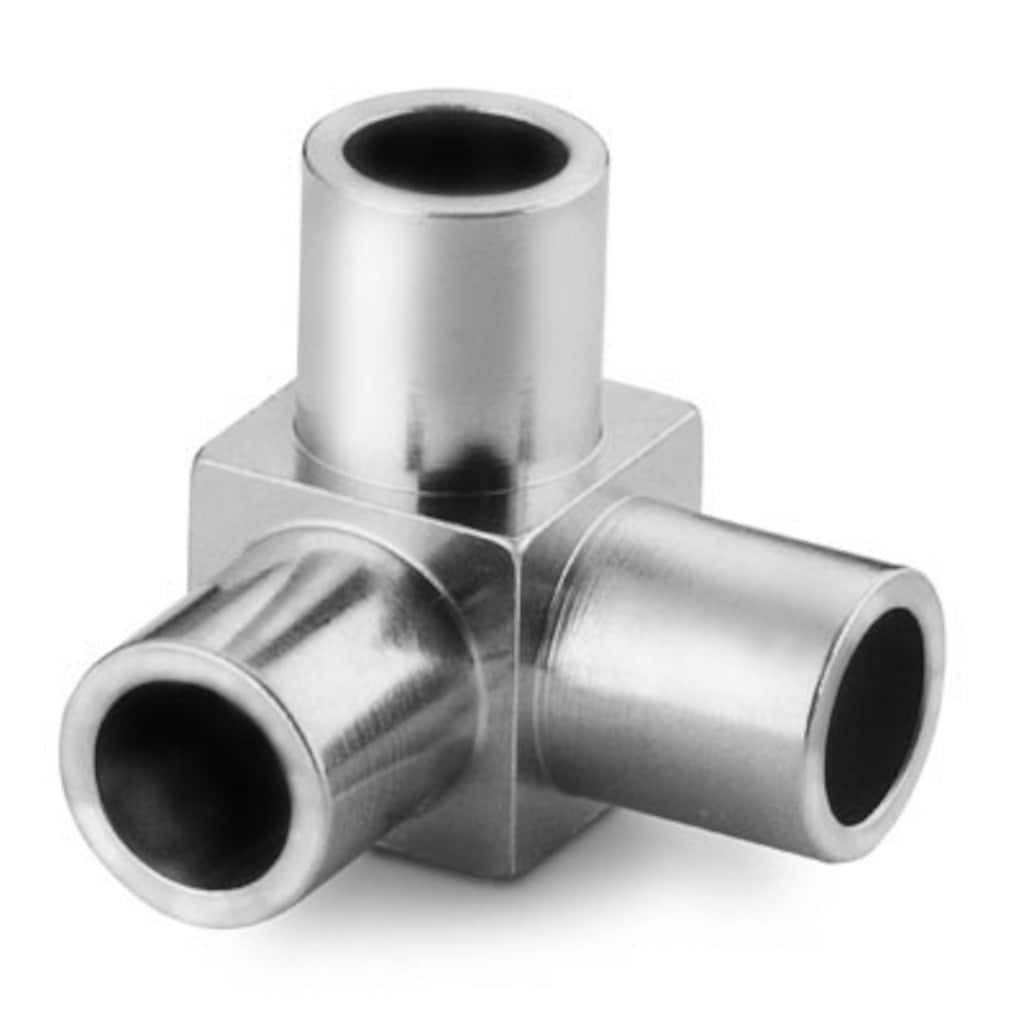 Swagelok 316L VIM-VAR Micro-Fit® Tribow (Tee+Elbow), 1/4 in. OD, SC-01 Cleaned