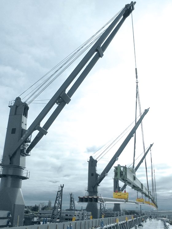 Mitsubishi Heavy Industries MHI Deck Crane