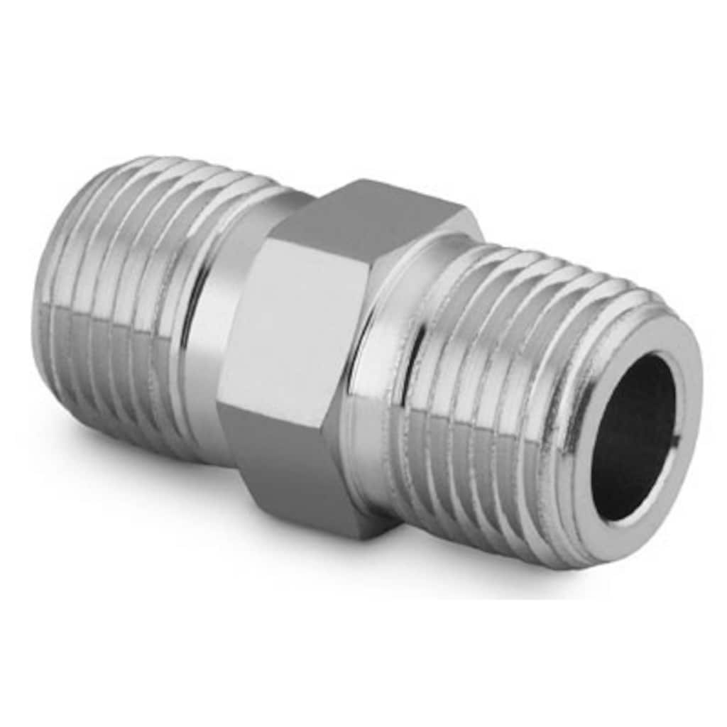 Swagelok Stainless Steel Pipe Fitting, Hex Nipple, 3/4 in. Male NPT