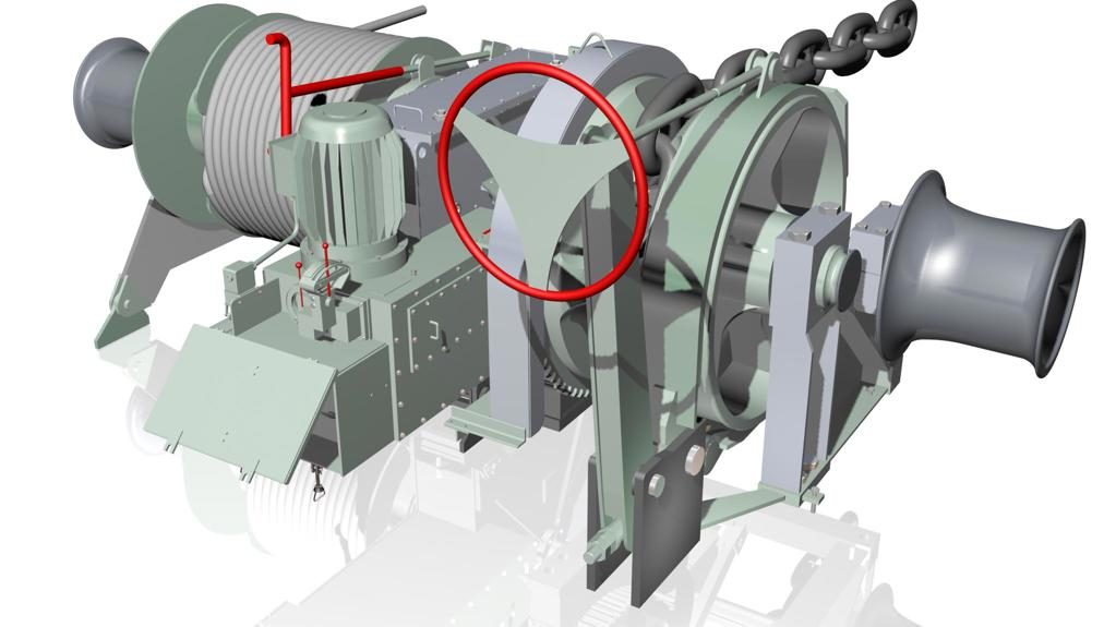 MacGregor CEH self contained hydraulic winches