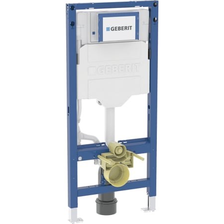 Geberit Duofix element for wall-hung WC, 112 cm, with Sigma concealed cistern 12 cm and Power & Connect box
