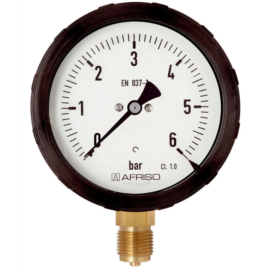 AFRISO Bourdon tube safety pressure gauges RF100Si | 85467402