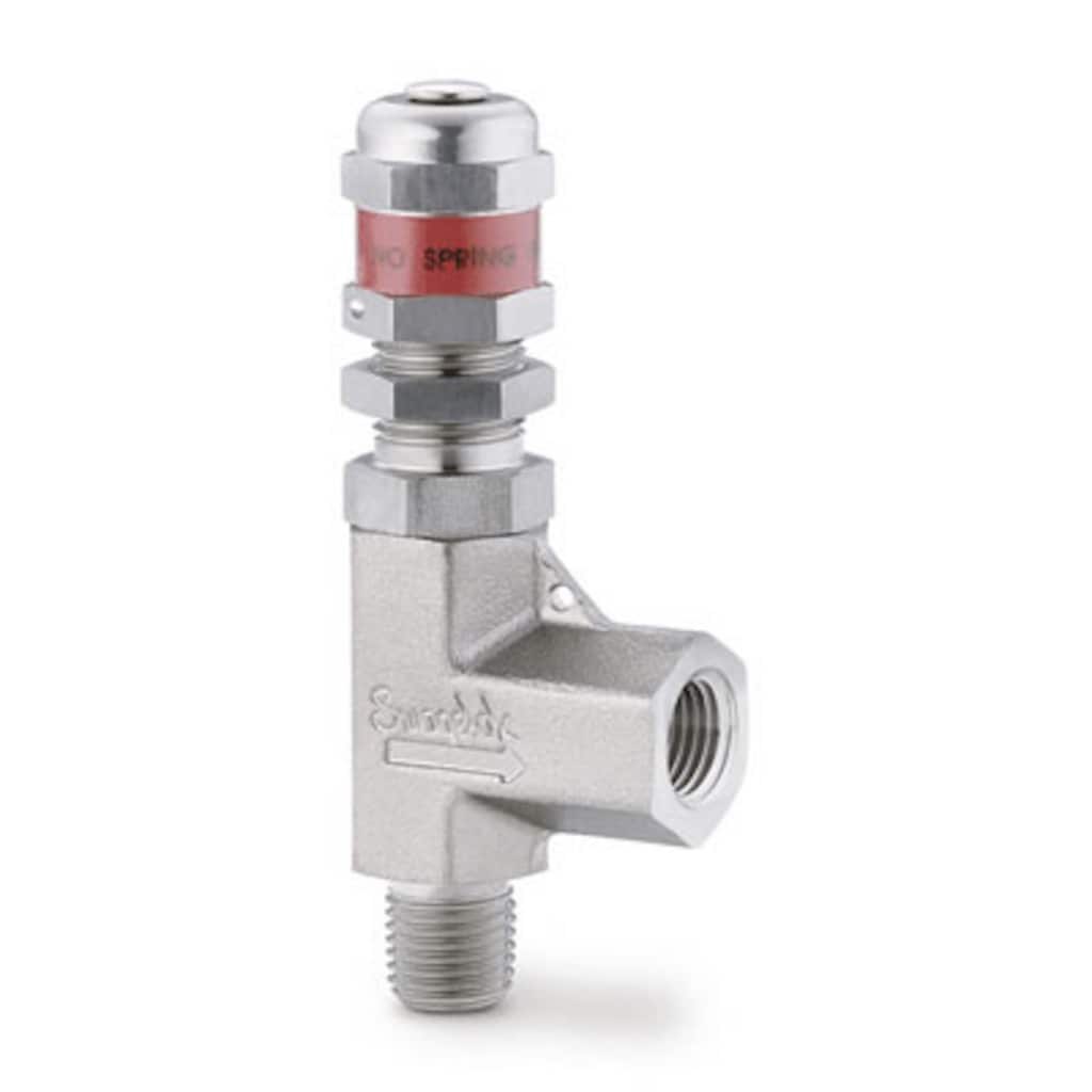 Swagelok Soupape proportionnelle haute pression en acier inoxydable, filetage NPT mâle 1/4 po x filetage NPT femelle 1/4 po, joints Buna N