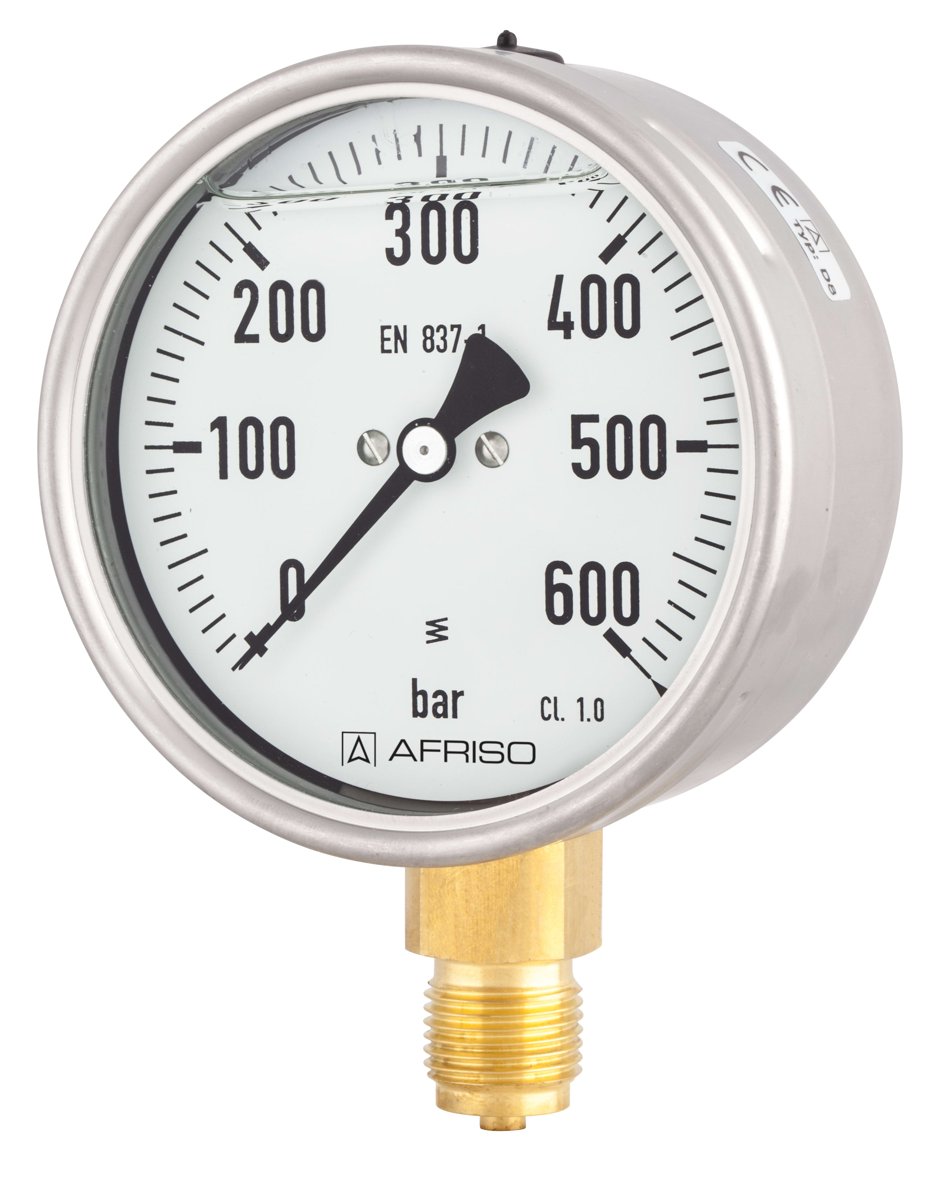 AFRISO Glycerine filled Bourdon tube pressure gauges RF160Gly | 85251801