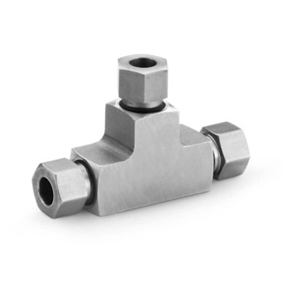 Swagelok 316 Stainless Steel Swagelok Medium Pressure Tube Fitting, Union Tee, 1/2 in. Tube OD