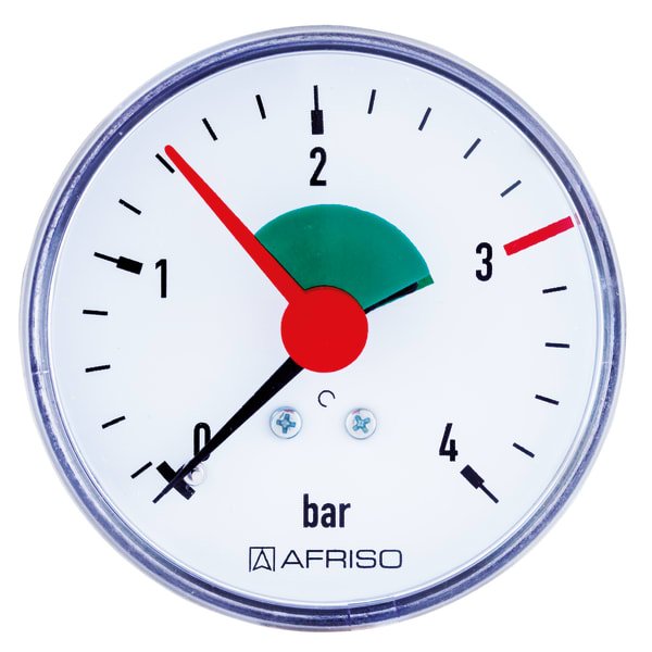 AFRISO Bourdon tube pressure gauge HZ 63 ax | 63909