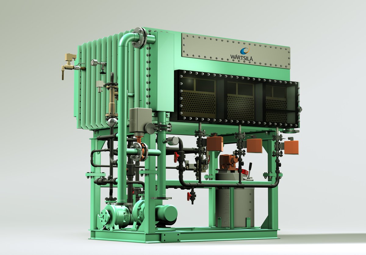 Wärtsilä Water cooled steam condensers