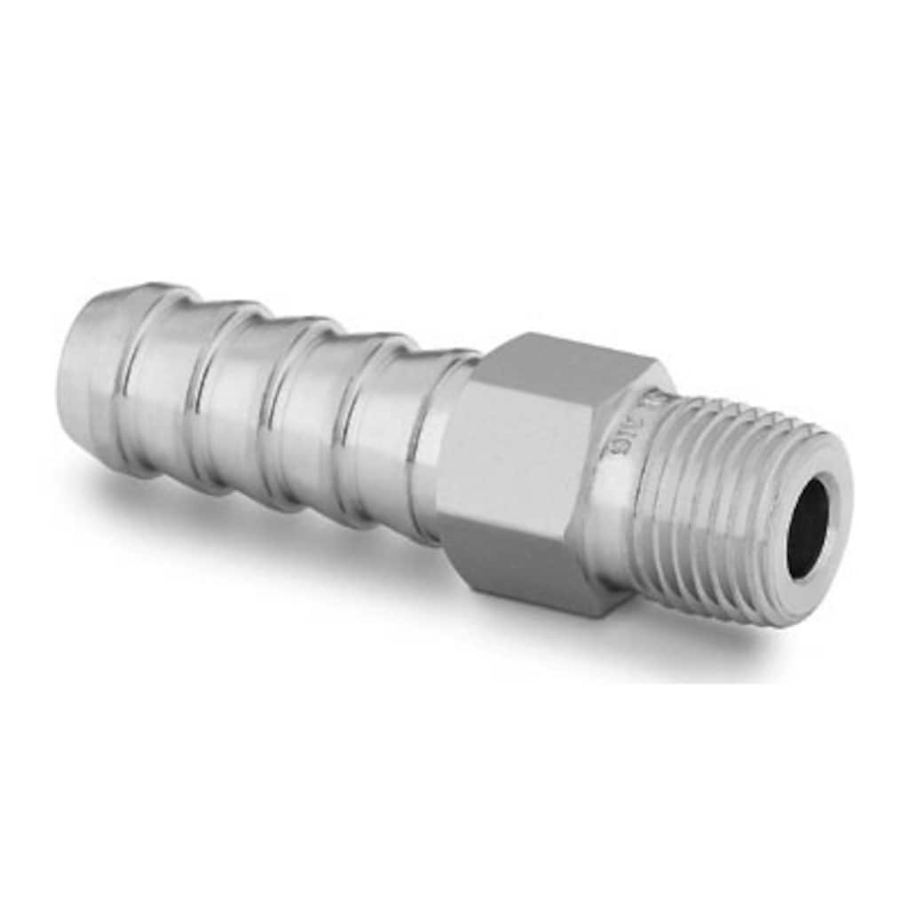 Swagelok Stainless Steel Hose Connector, 1/8 in. Male NPT, 5/16 in. Hose ID