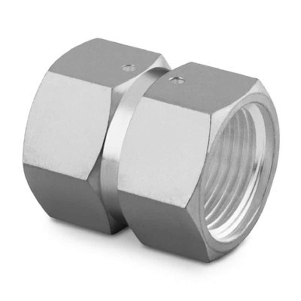 Swagelok 316 Stainless Steel VCR Face Seal Fitting, 1/2 in. Double Female Union Body