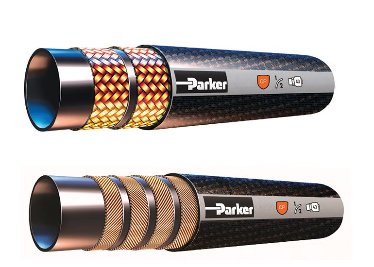 Parker Hannifin Corporation dba Hose Products Division 221FR with Parker couplings series 26