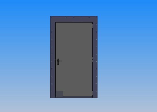 Parmarine single leaf hinged fire door [max. clear opening: 1200 mm x 2400 mm (width x height)]