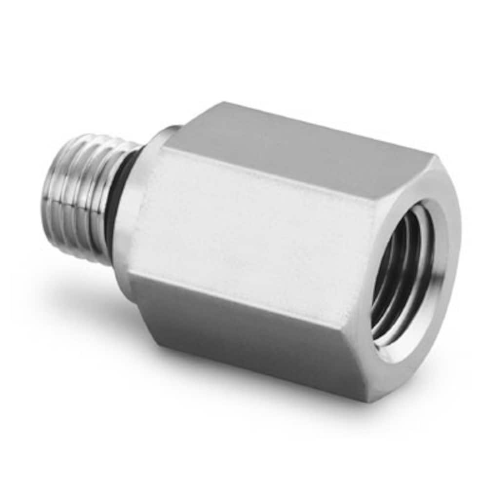 Swagelok Stainless Steel Pipe Fitting, Adapter, 7/16-20 Male SAE/MS Straight Thread x 1/4 in. Female NPT