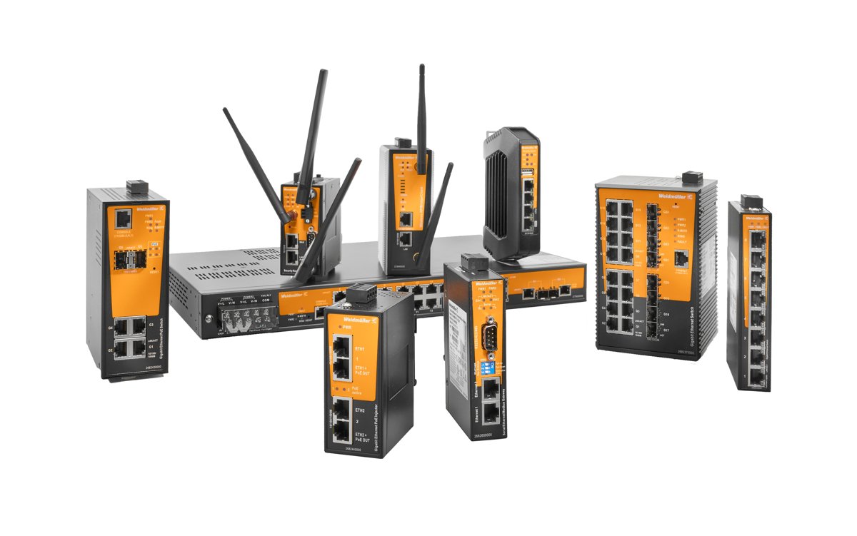 Weidmüller Interface Industrial Ethernet Switches, Media Converter, SFP Transceiver