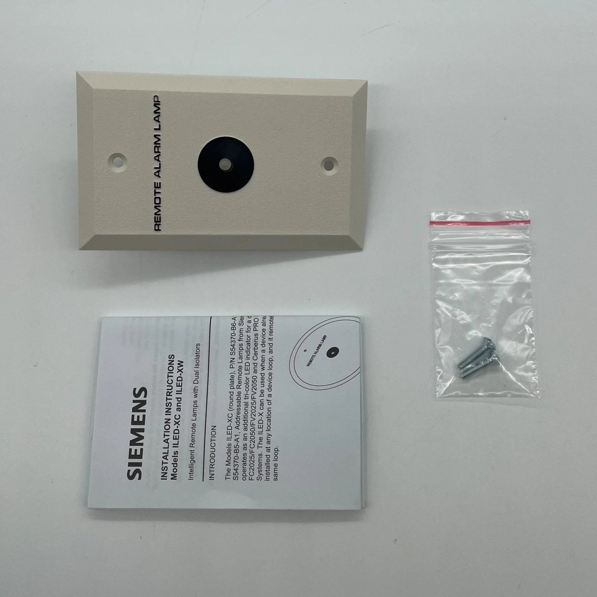Siemens Industry ILED-XC, ILED-XW remote lamp, device loop indicator modules for fire detection systems. Approved for use in Category 1, 2, & 3 spaces.