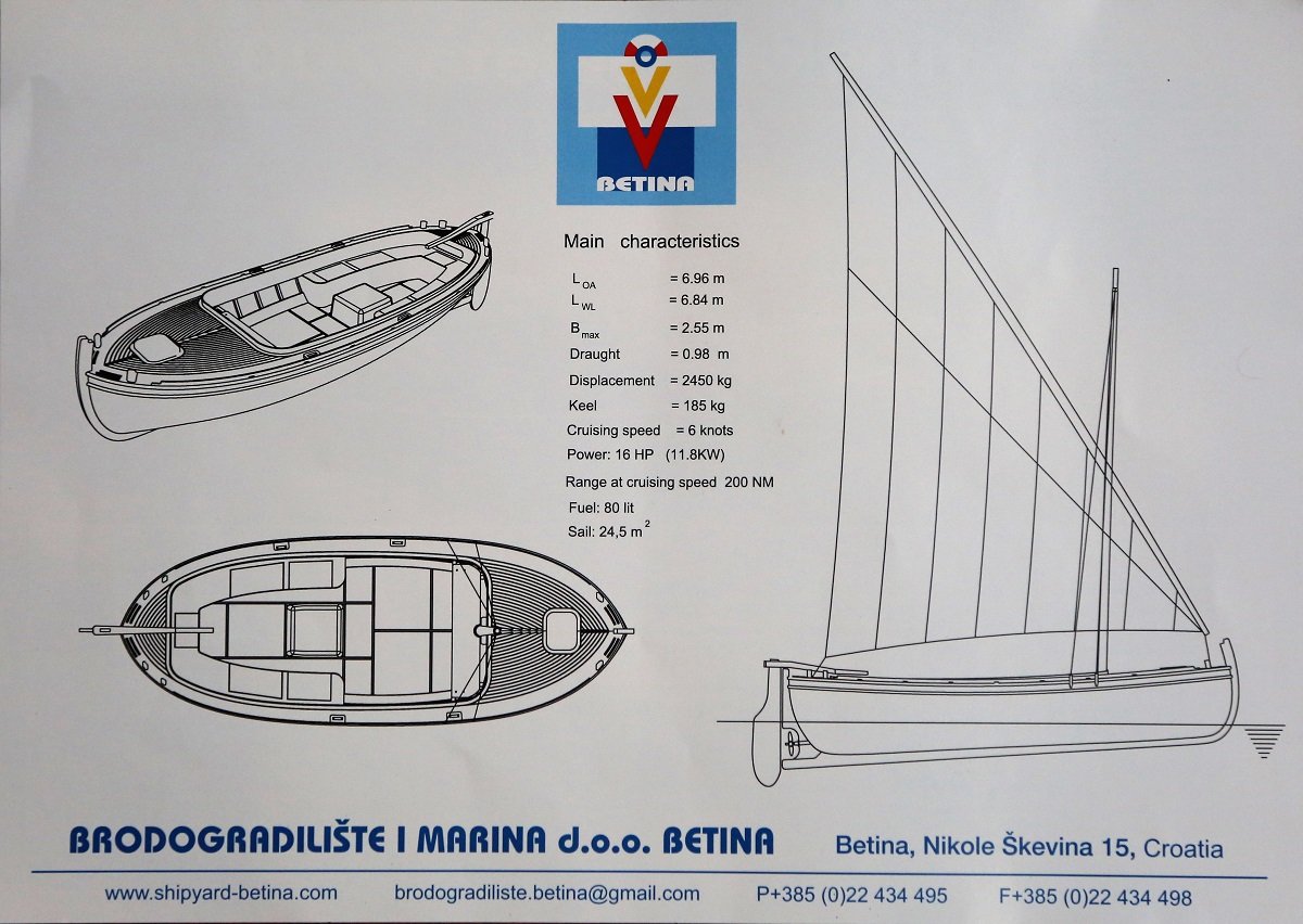 BRODOGRADILIŠTE I MARINA d.o.o. GAJETA "BETINSKA" 700