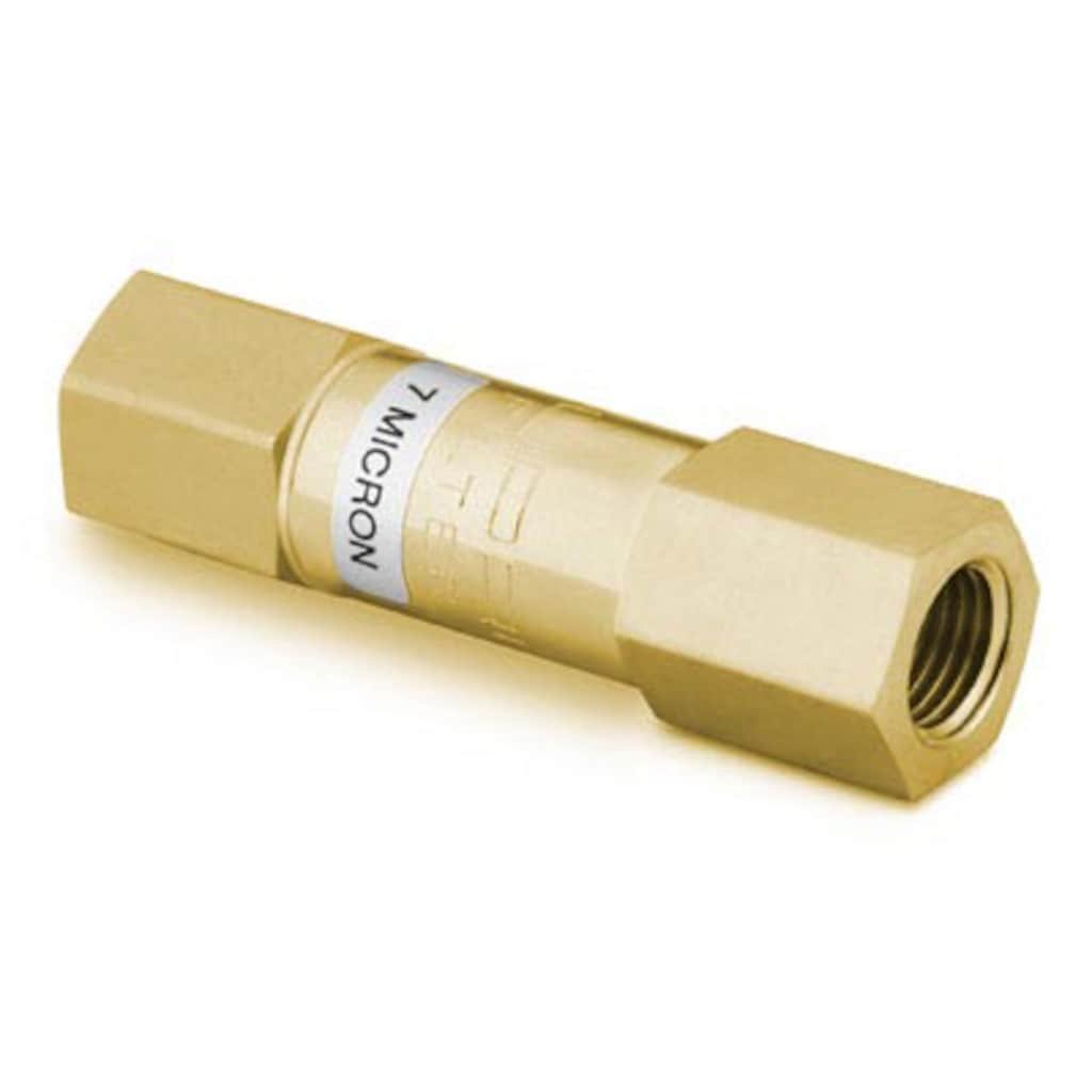 Swagelok Brass In-Line Particulate Filter, 1/4 in. Female NPT, 15 Micron Pore Size