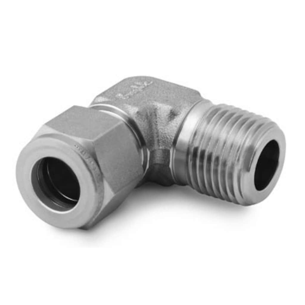 Swagelok 2507 Super Duplex Swagelok Tube Fitting, Male Elbow, 1/2 in. Tube OD x 1/2 in. Male NPT