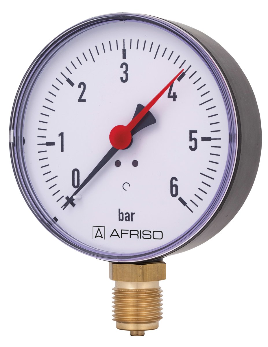 AFRISO Bourdon tube pressure gauge RF100 rad | 63614