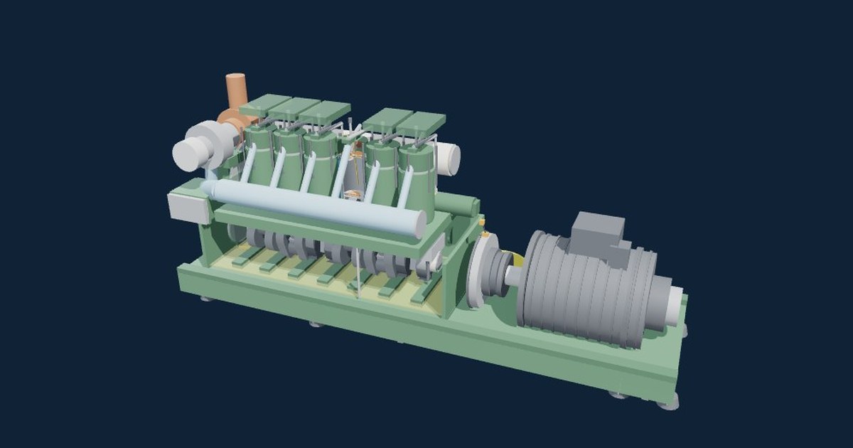 Auxiliary engine with generator