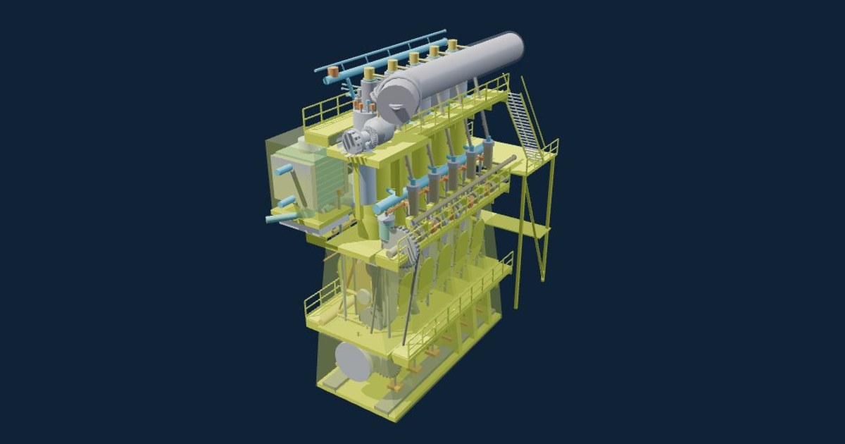 Two-stroke main engine